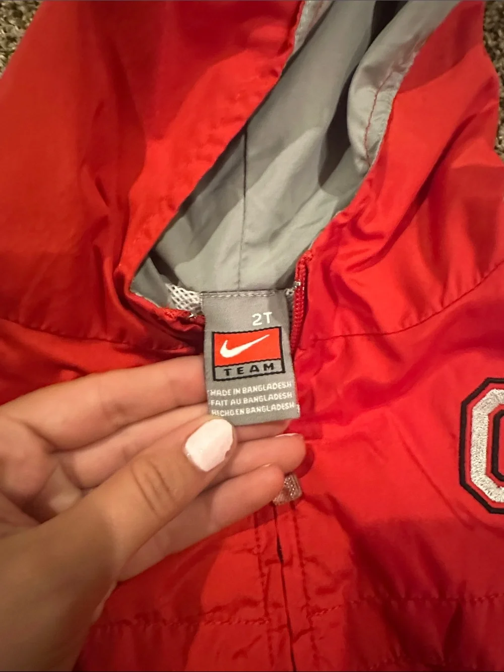 VINTAGE Nike OHIO STATE Red Hooded Athletic Windbreaker Jacket and Pants Set